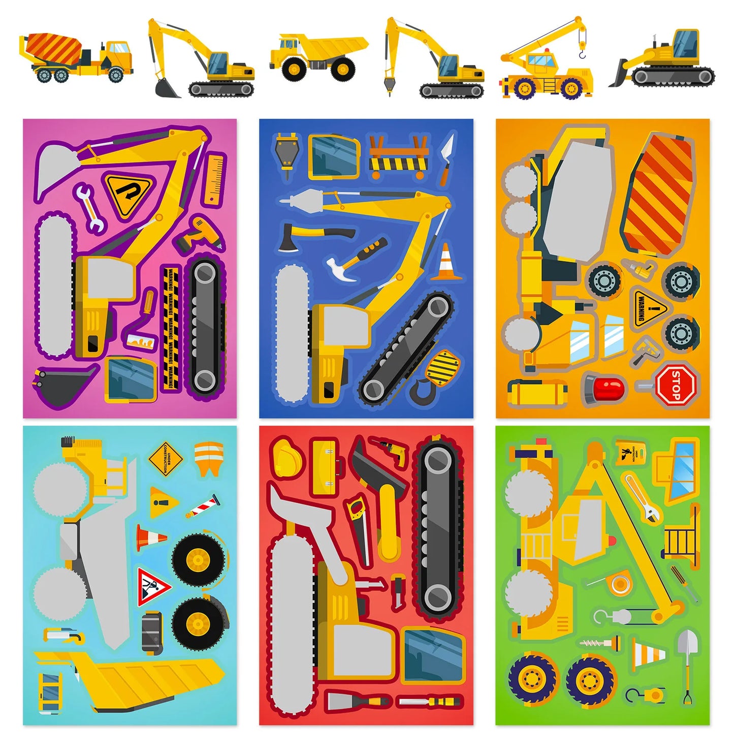 Engineering Sticker Puzzle (6sheets)