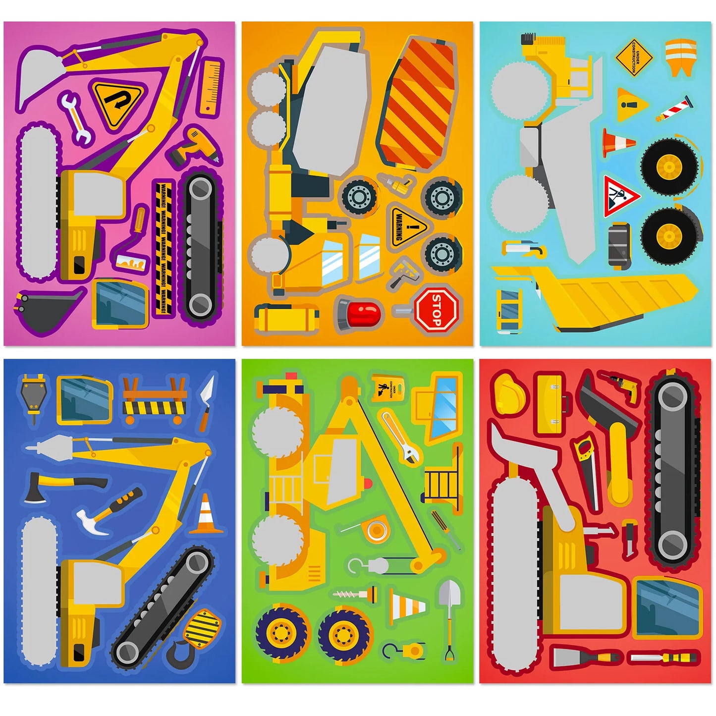 Engineering Sticker Puzzle (6sheets)