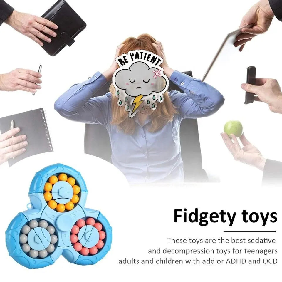 Rotating Triangle Six Side Spinner