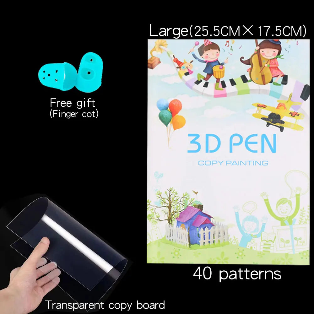 3D Pen Drawing Book (Reusable)