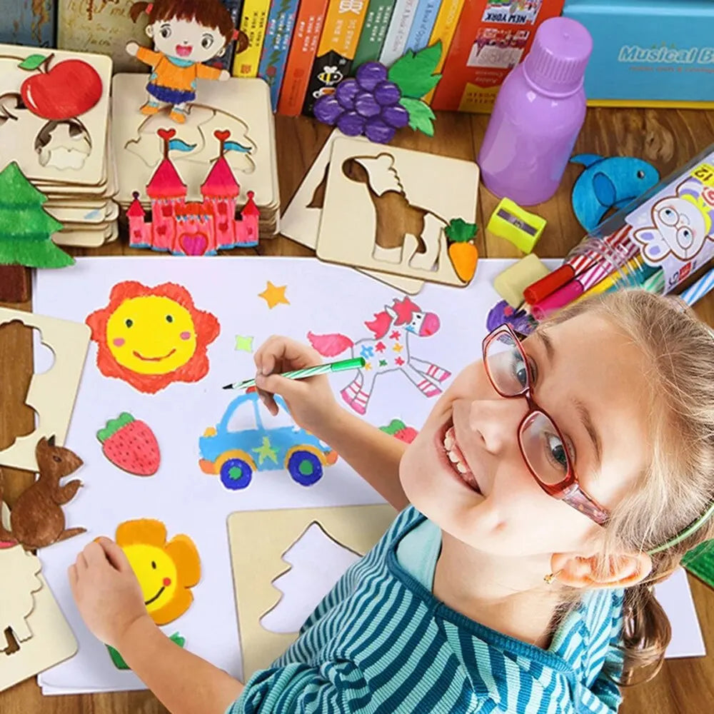 Montessori wooden Drawing Toys