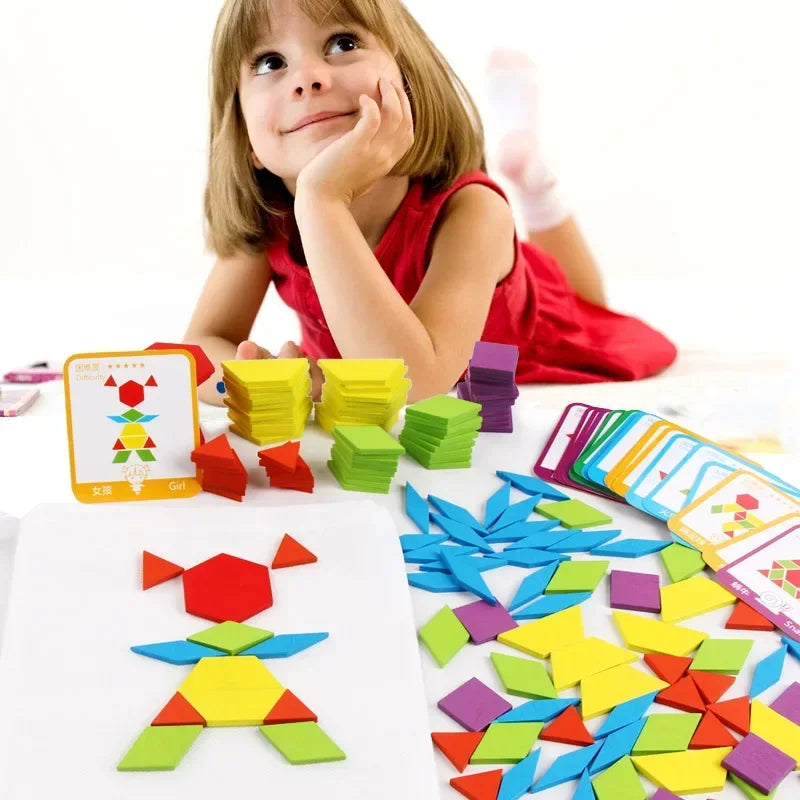 Montessori Wooden 3D Puzzle 155 pcs