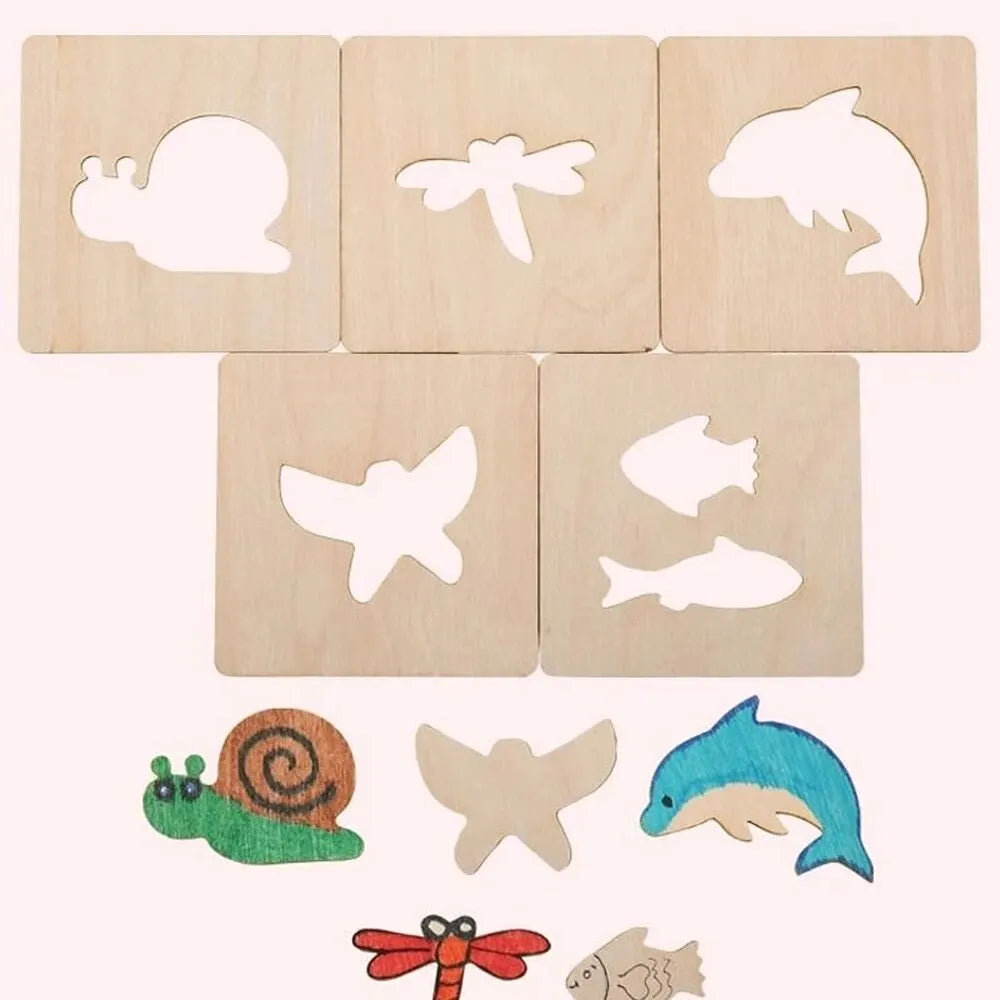 Montessori wooden Drawing Toys