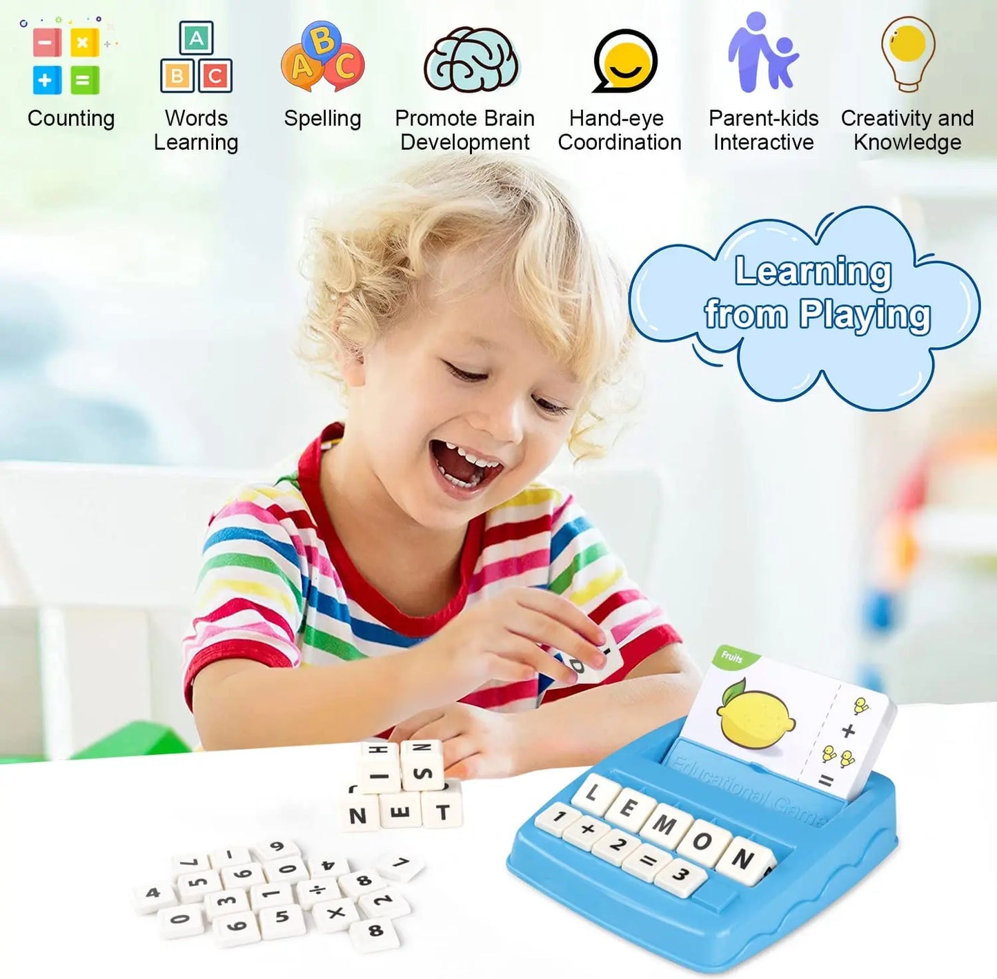 Matching Letter and Number Toys