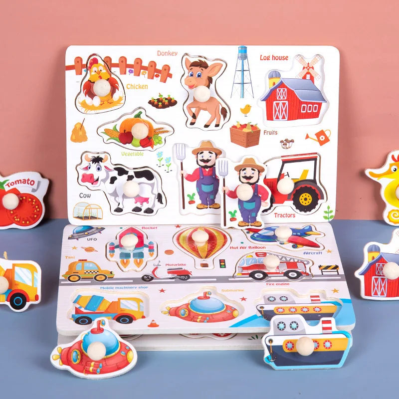 Kids 3D Wooden Puzzle Toys