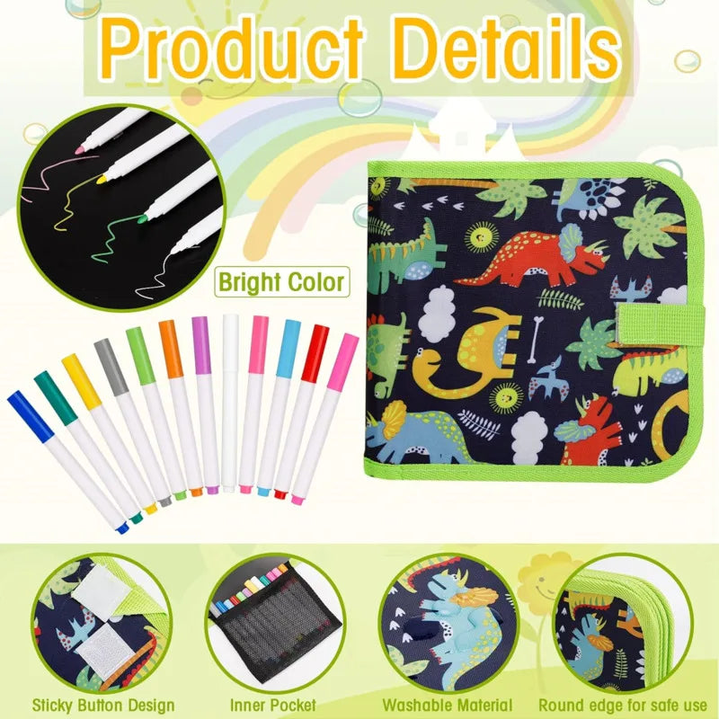 Reusable Drawing Board with Magic Pens