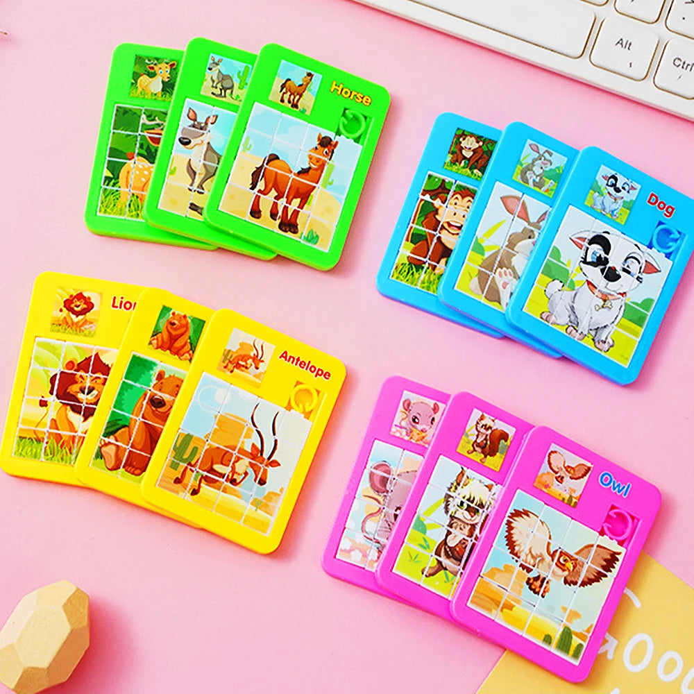 Animal Puzzles Early Educational Toy (1Pcs Random)