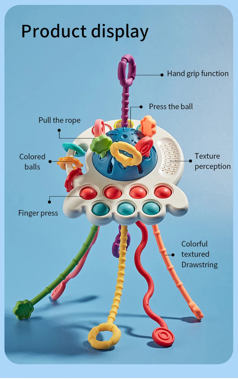 Silicone Pull String Sensory Toys