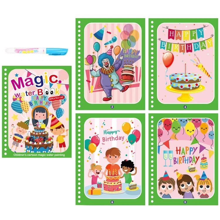 Magic Water Drawing Reusable Book