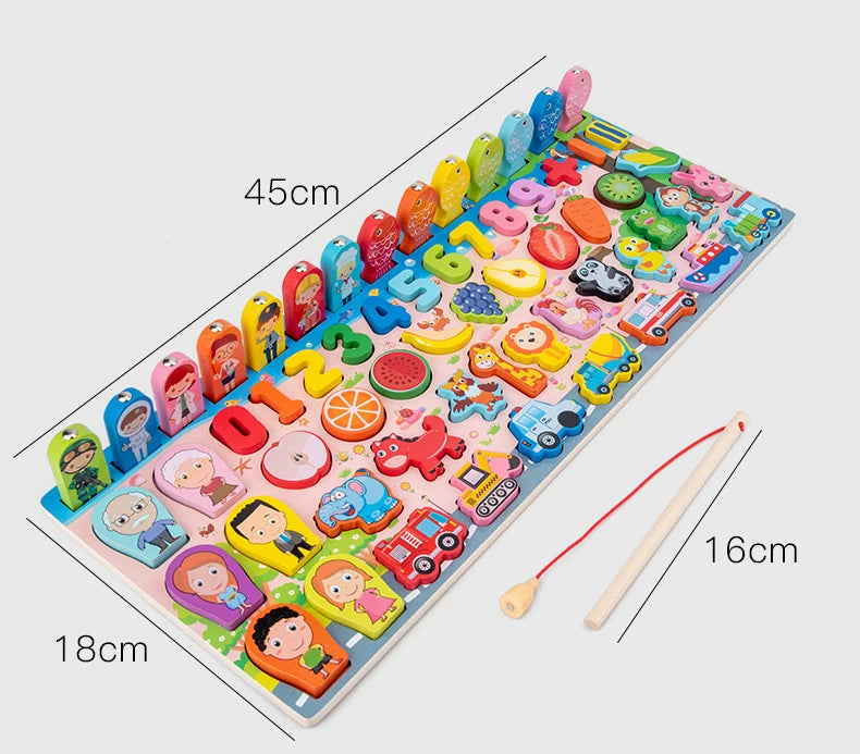 Busy Wooden Board Math Toys