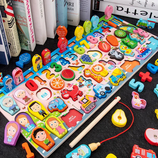 Busy Wooden Board Math Toys