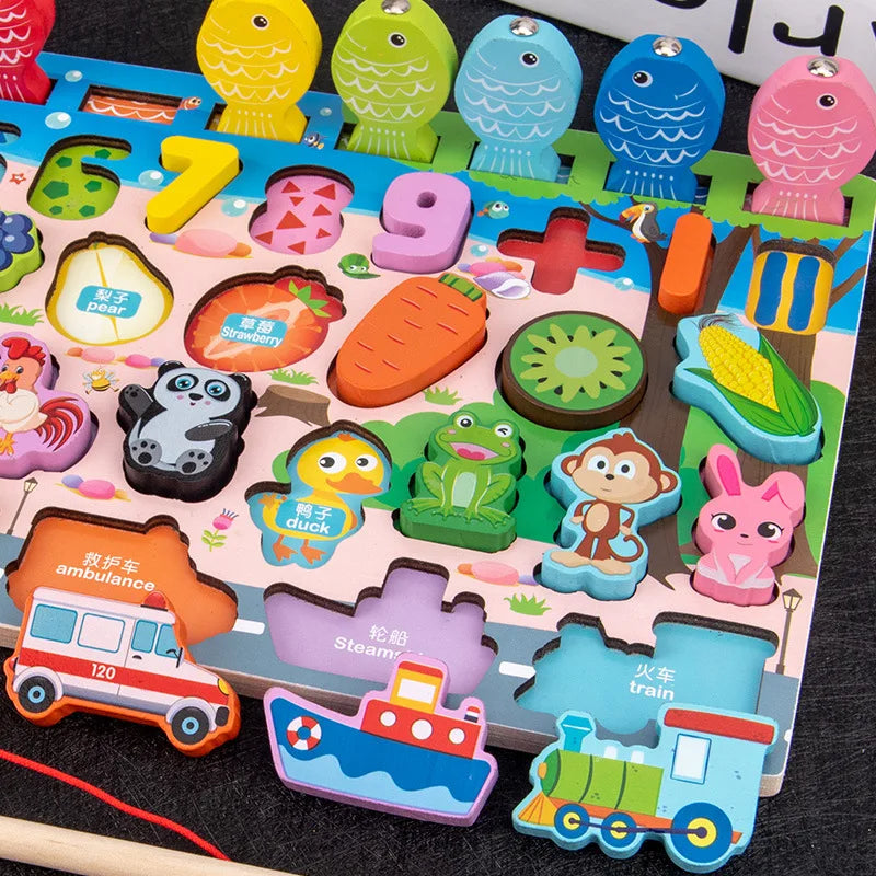 Busy Wooden Board Math Toys