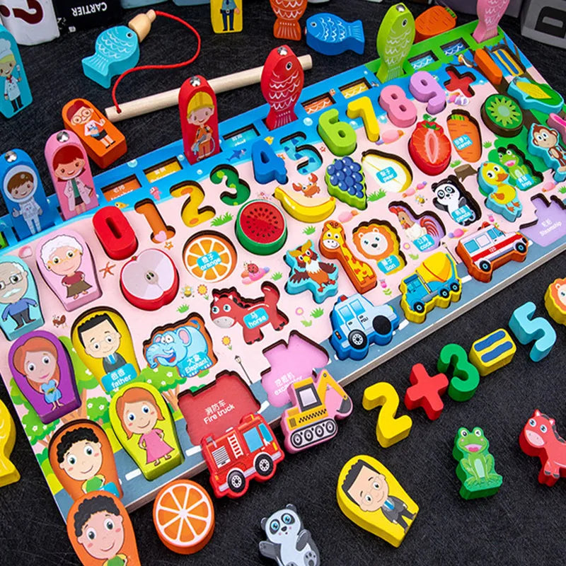 Busy Wooden Board Math Toys