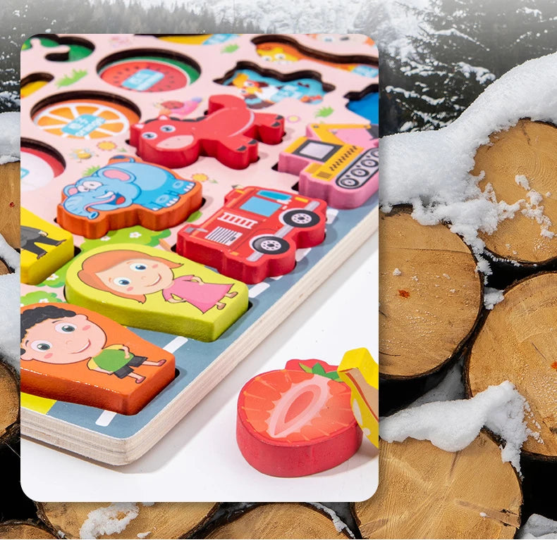 Busy Wooden Board Math Toys