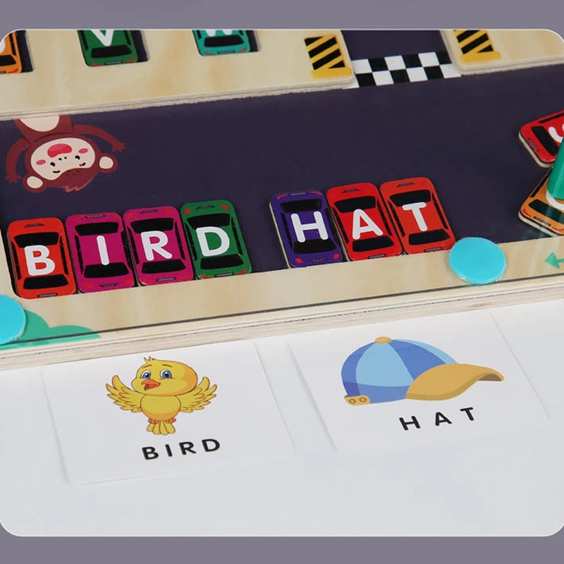 Magnetic Toy (English letters & car parking Maze)