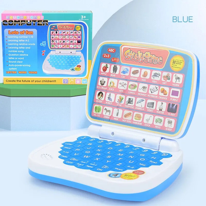 English Learning Small Battery Laptop Toy for Kids