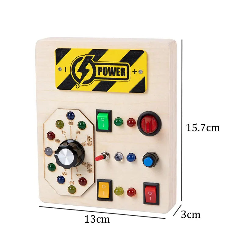 Montessori Busy Board Circuit with LED Light