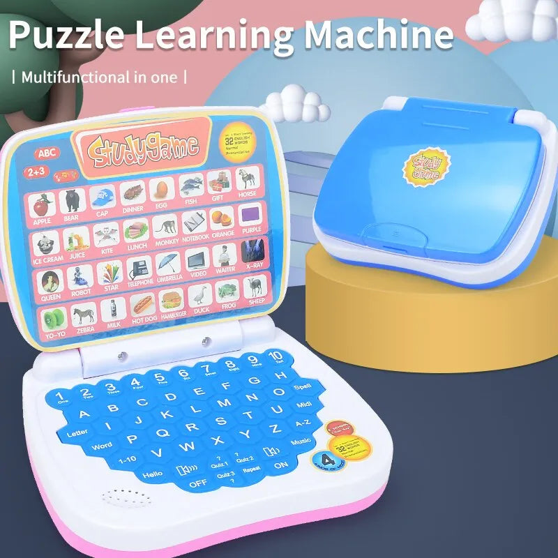 English Learning Small Battery Laptop Toy for Kids