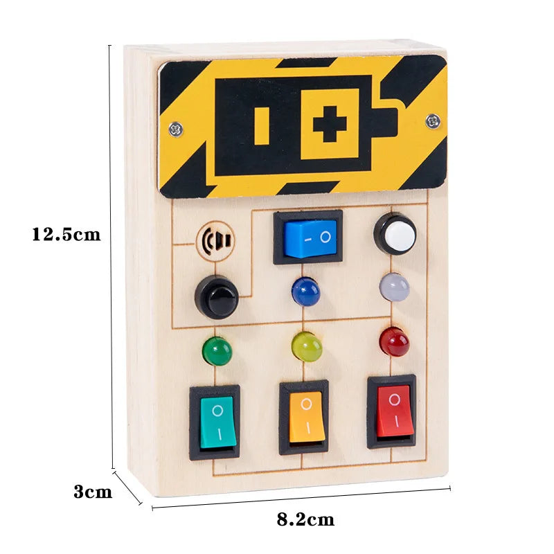 Montessori Busy Board Circuit with LED Light