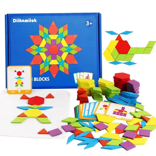 Montessori Wooden 3D Puzzle 155 pcs