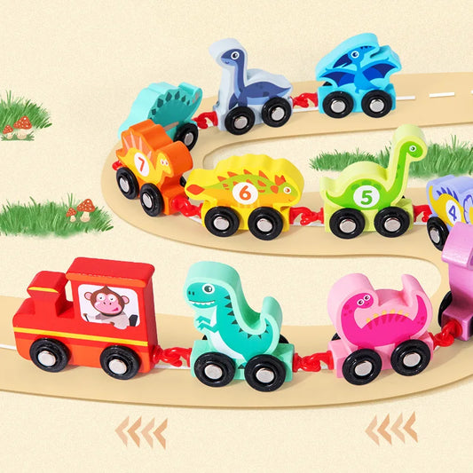 Dinosaurs number Train 11Pcs