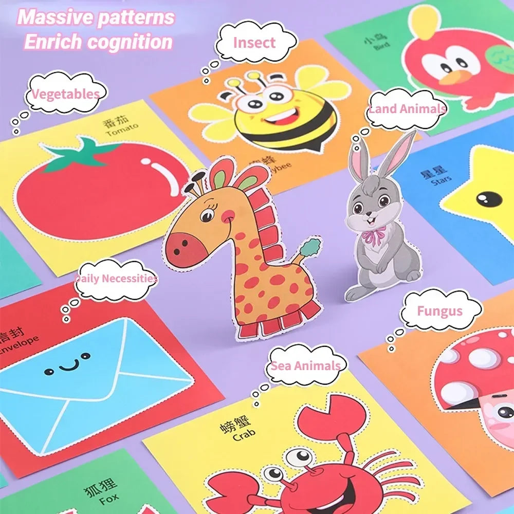 Learning Handmade Paper Cut Book 48 Pcs