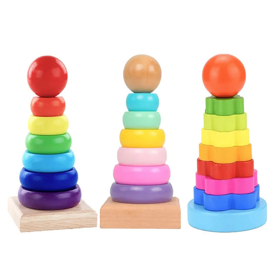 Wooden Rainbow Tower