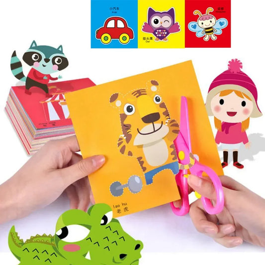 Learning Handmade Paper Cut Book 48 Pcs