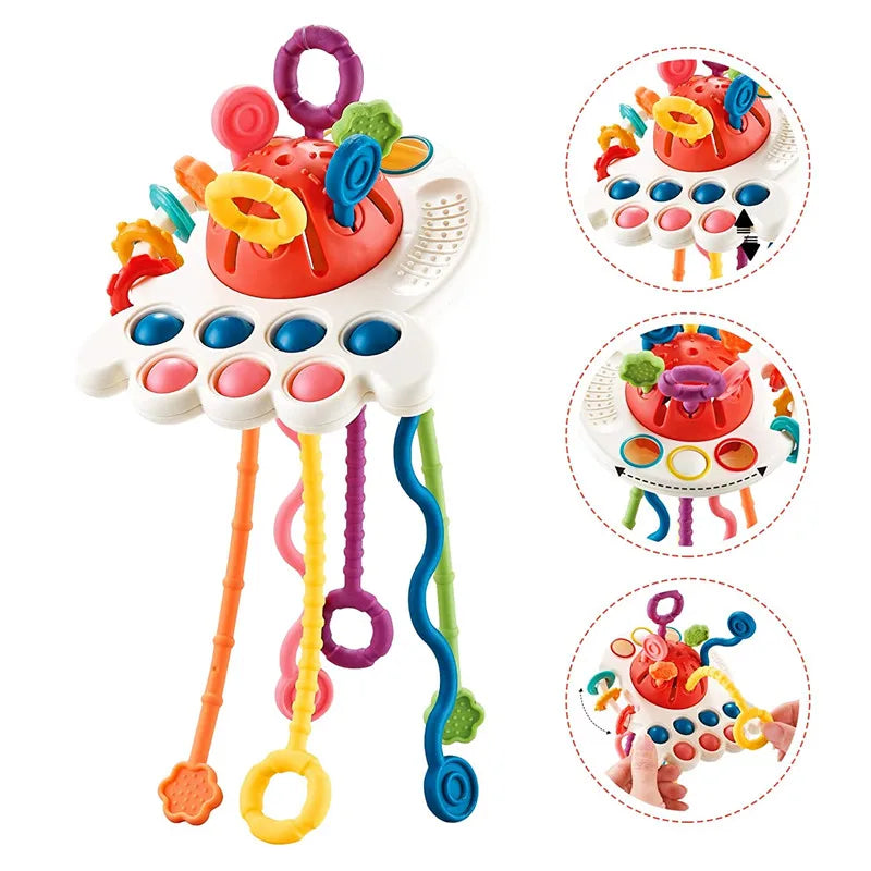 Draw String Toy Silicone Pull String Sensory Toys – Orbitoyz LLC