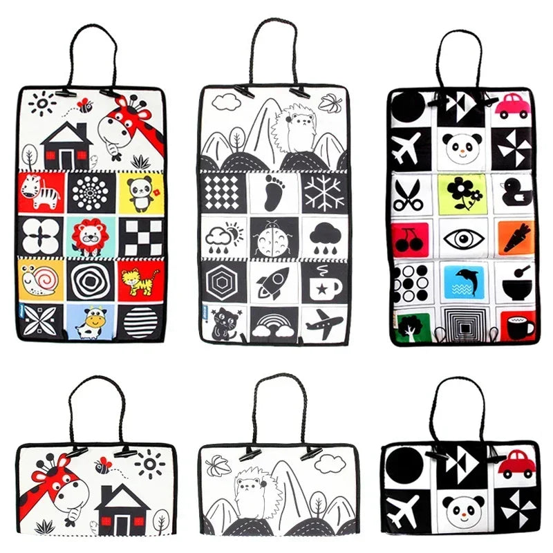 Baby Mirror Sensory Toy with Black and White pattern