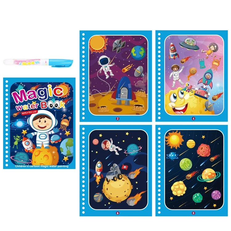 Magic Water Drawing Reusable Book