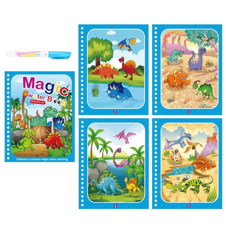 Magic Water Drawing Reusable Book