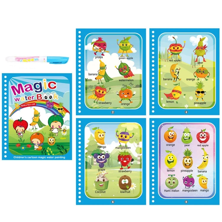 Magic Water Drawing Reusable Book