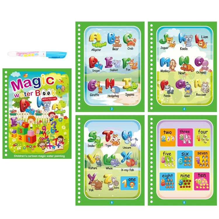 Magic Water Drawing Reusable Book